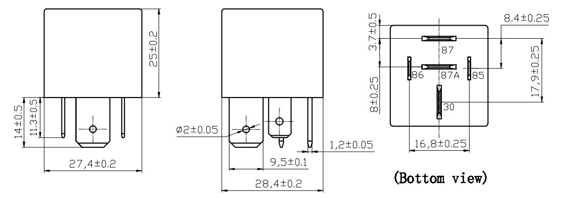 EXTERNAL DIMENSIONS